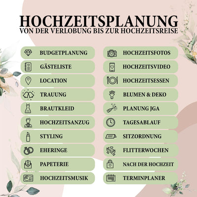 Mein Hochzeitsordner - Wedding Planner mit Checklisten & Planungshilfen auf über 236 Seiten - Prakti
