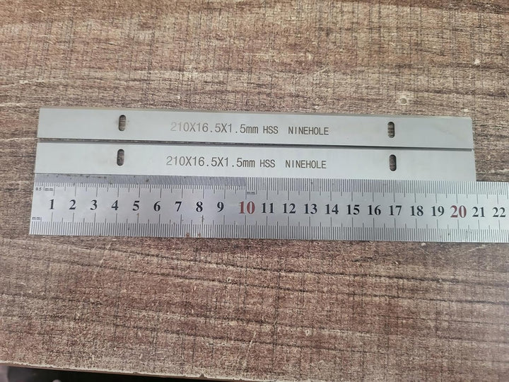 Ninehole 4 Stück HSS Hobelmesser 210mm, 210mm Hobelmesserblätter Passend Für Hobelmaschine Holzbearb