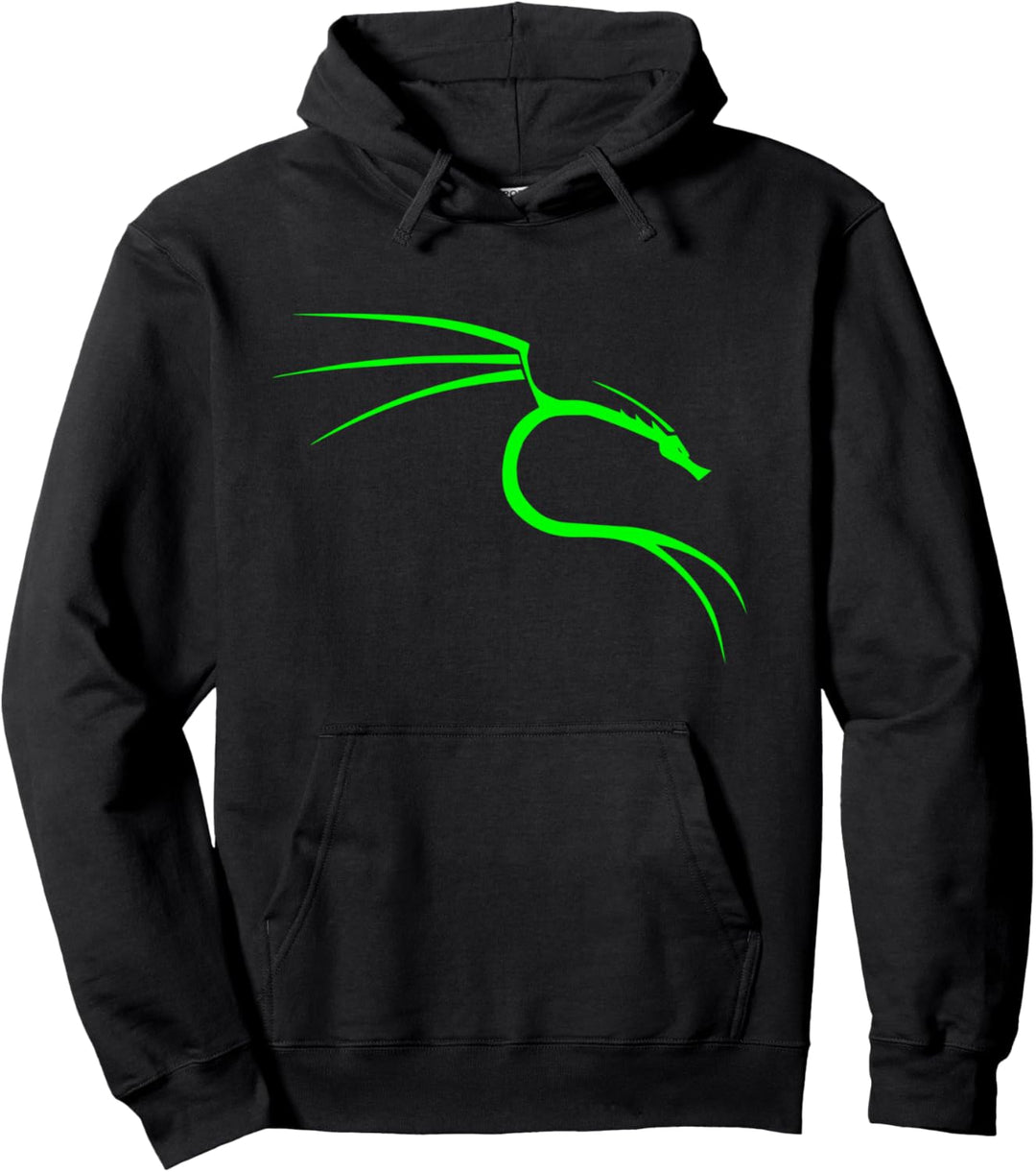 Coole Hacker-Nerd-T-Shirts - Kali Linux Dragon Hoodie Pullover Hoodie