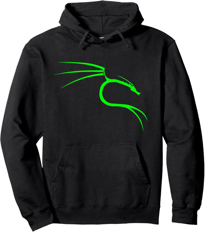 Coole Hacker-Nerd-T-Shirts - Kali Linux Dragon Hoodie Pullover Hoodie