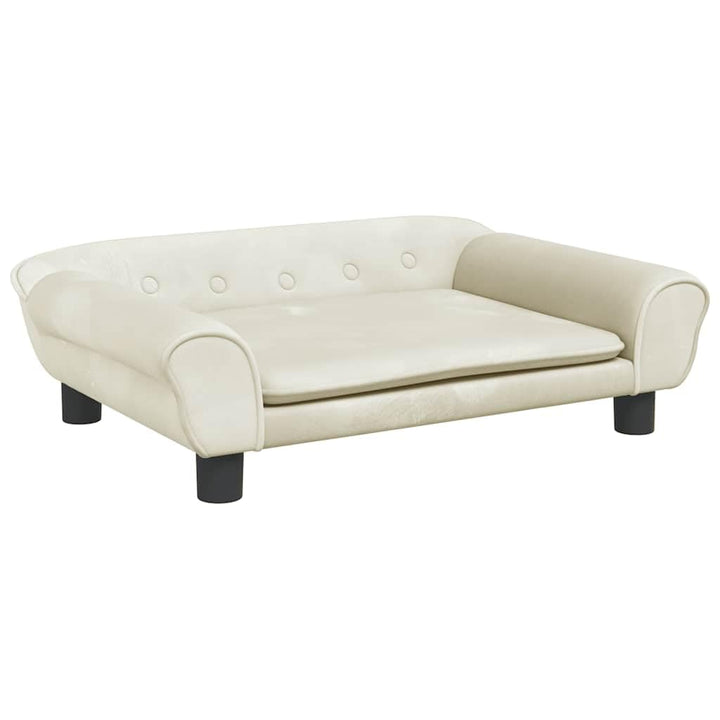 vidaXL Kindersofa Creme 70x45x26 cm Samt