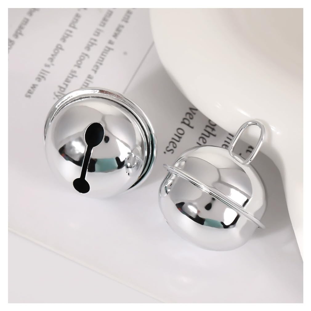 50 Stück Glöckchen zum Basteln 30 mm Glöckchen Metallglöckchen Bastelglocken Glocken Schellen Deko M