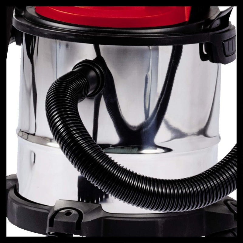 Einhell TC-VC 1812 S Nass-Trockensauger (1.250 W Leistung, 36mm Schlauchsystem, 12 l Edelstahlbehält