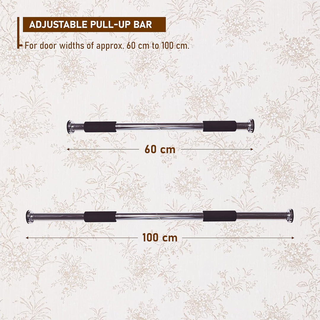 Endless EL1037 Stainless Steel Adjustable Pull Up Bar for Home Doorway | Material : Stainless Steel