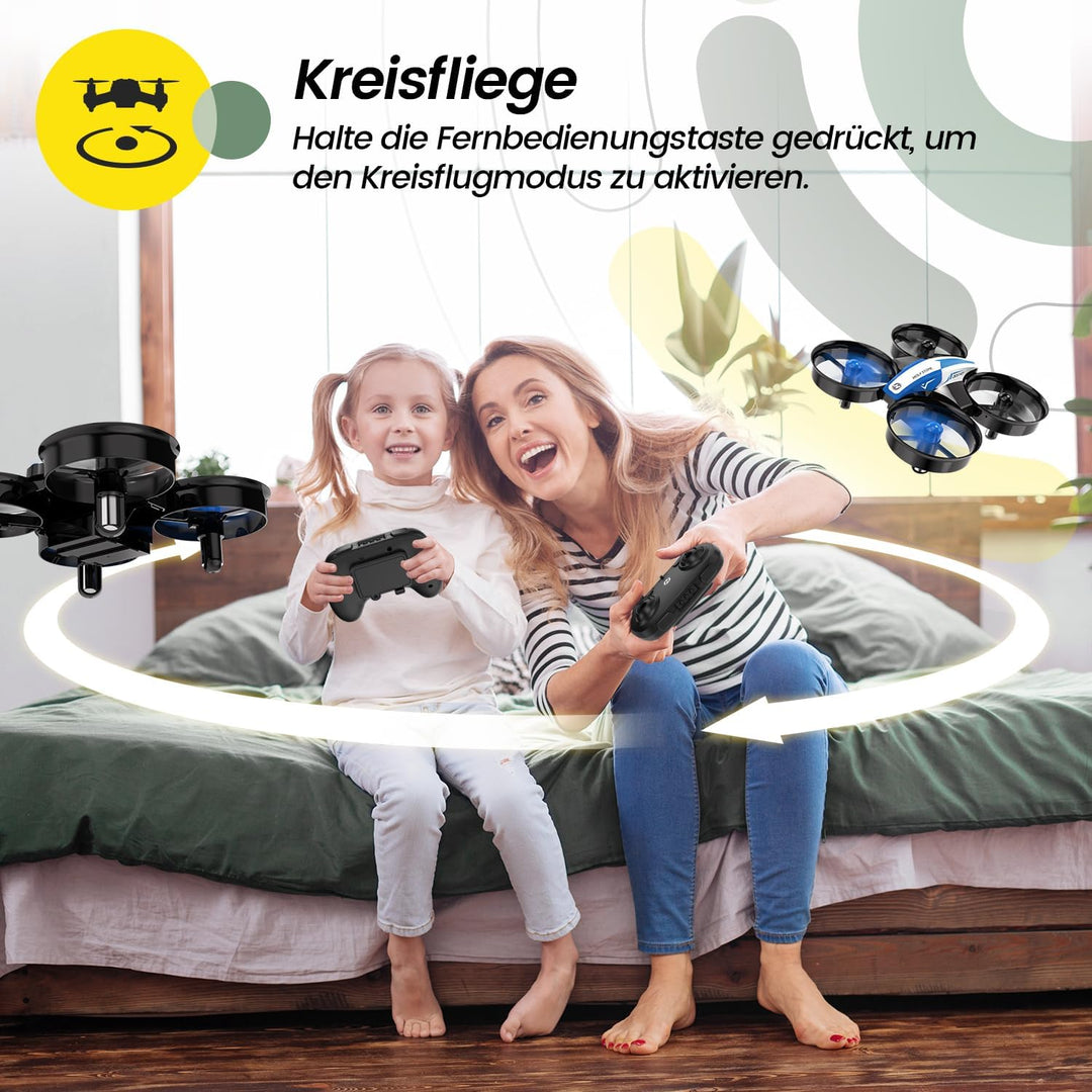 Holy Stone HS210 Mini Drohne für Kinder,RC Quadrocopter Nano Drone mit 3 Akkus 21 Min. Lange Flugzei