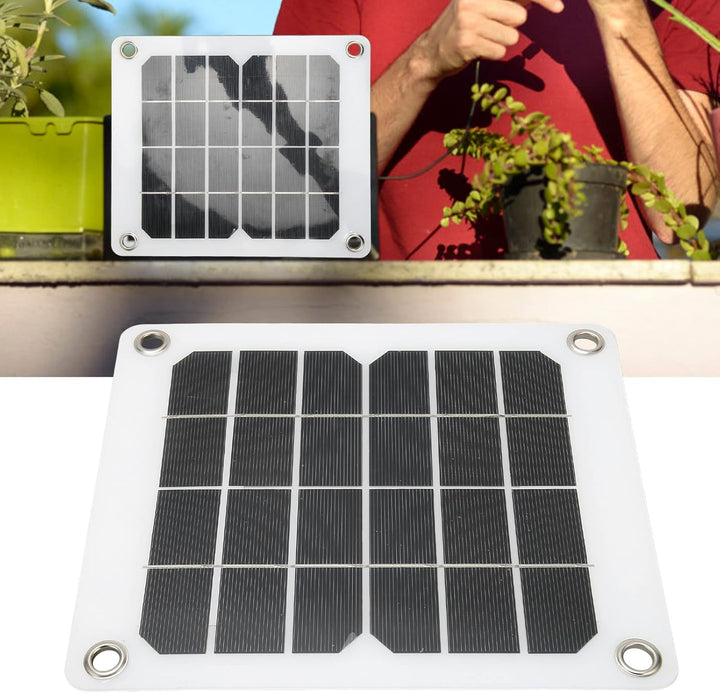 5V 20W 3A Solar Charge Kit, Mono Kristallines Solar Panel Tragbares Solar Ladegerät USB 5V Ausgang A
