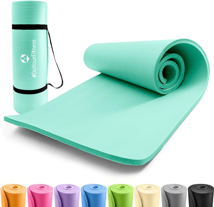 #DoYourFitness Yogamatte rutschfest | 183cm x 61cm oder XXL 190cm x 100cm | Stärke von 0,8cm bis 2cm