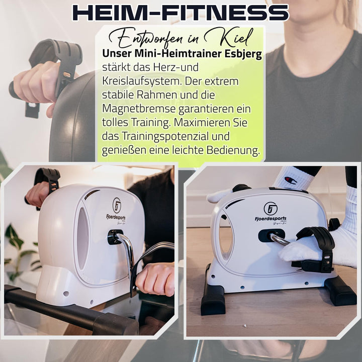 Arm- und Beintrainer, Mini-Heimtrainer, Bewegungstrainer, Training im Home-Office, mit Trainingsdisp