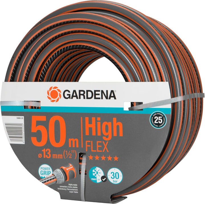 Gardena Comfort HighFLEX Schlauch 13 mm (1/2 Zoll), 50 m: Gartenschlauch mit Power-Grip-Profil, 30 b