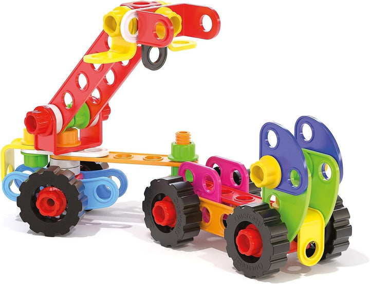 Quercetti - Tecno Jumbo Toolbox - Konstruktionsspielzeug, Fahrzeugspiel