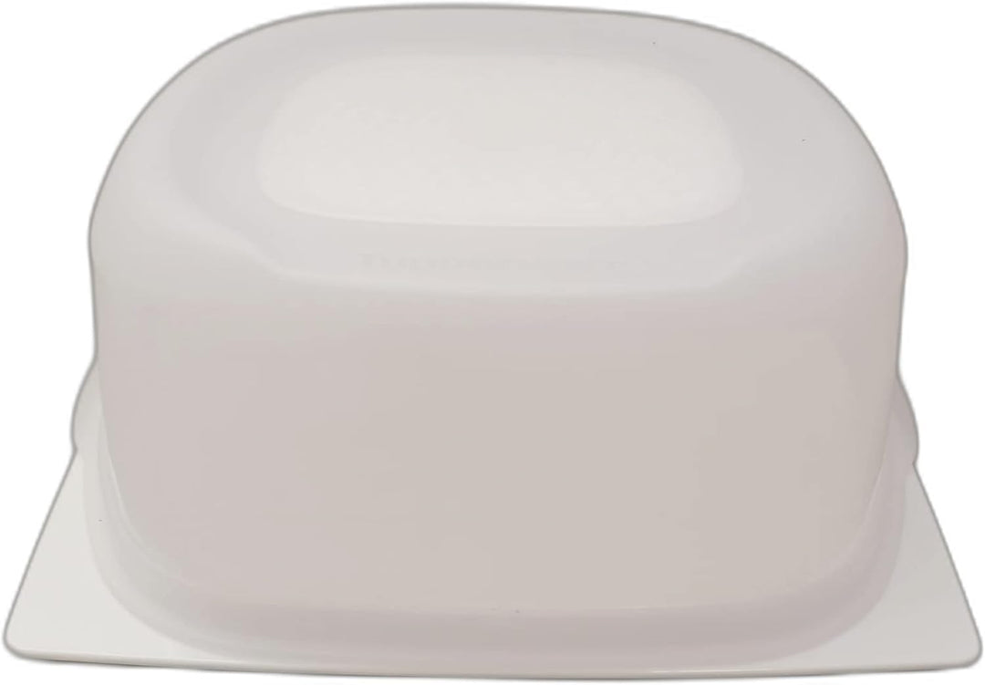 Tupperware KäseMax quadratisch Junior weiss transparent Käseglocke Käsebehälter Käse Kondensplus Kon