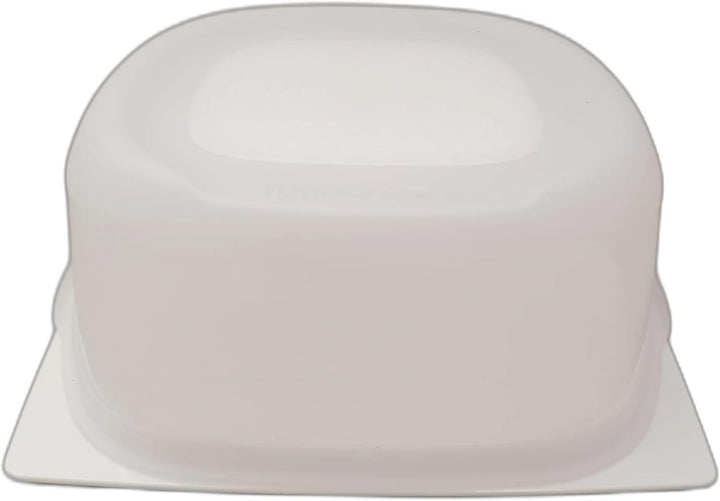 Tupperware KäseMax quadratisch Junior weiss transparent Käseglocke Käsebehälter Käse Kondensplus Kon