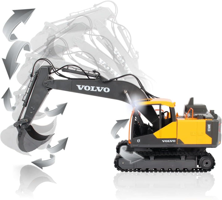 JAMARA Volvo Excavator EC160E Baustellenfahrzeug 1:16 ferngesteuert 2,4 GHz offiziell lizenziert (Vo