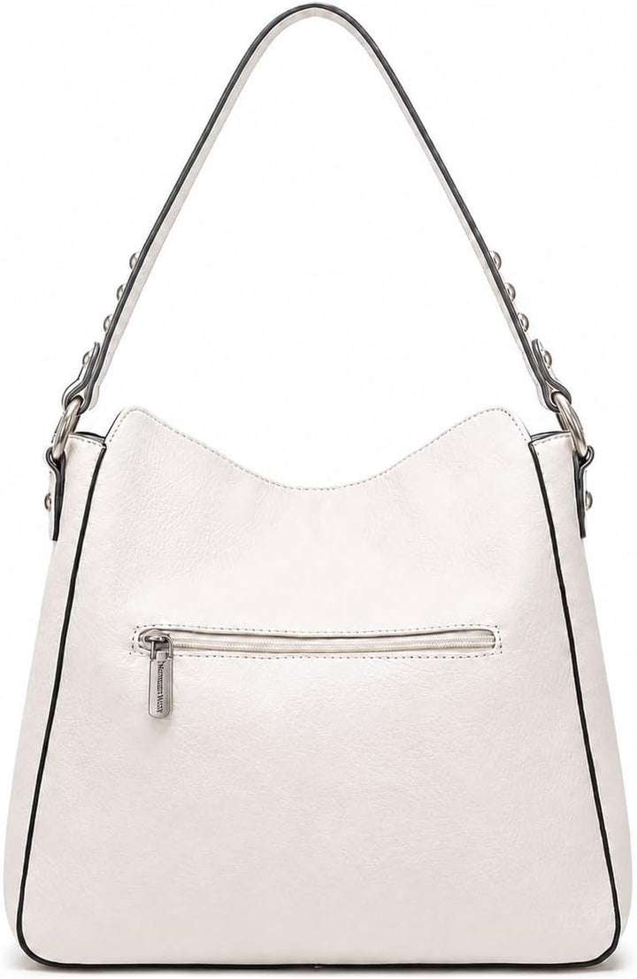 Montana West Hobo Bag for Women Crossbody Purse and Handbags Ladies Chic Shoulder Bags Beige, Beige