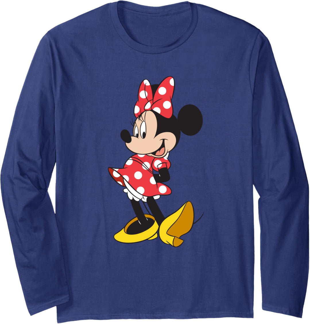 Disney Minnie Mouse Classic Polka Dot Pose Langarmshirt