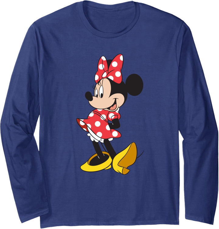 Disney Minnie Mouse Classic Polka Dot Pose Langarmshirt