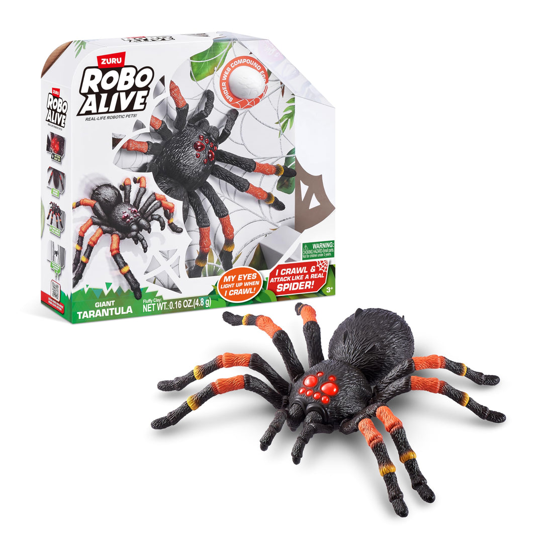 Robo Alive Tarantel, 38,5 cm, batteriebetriebenes Roboterspielzeug, realistische Bewegungen, Spielze