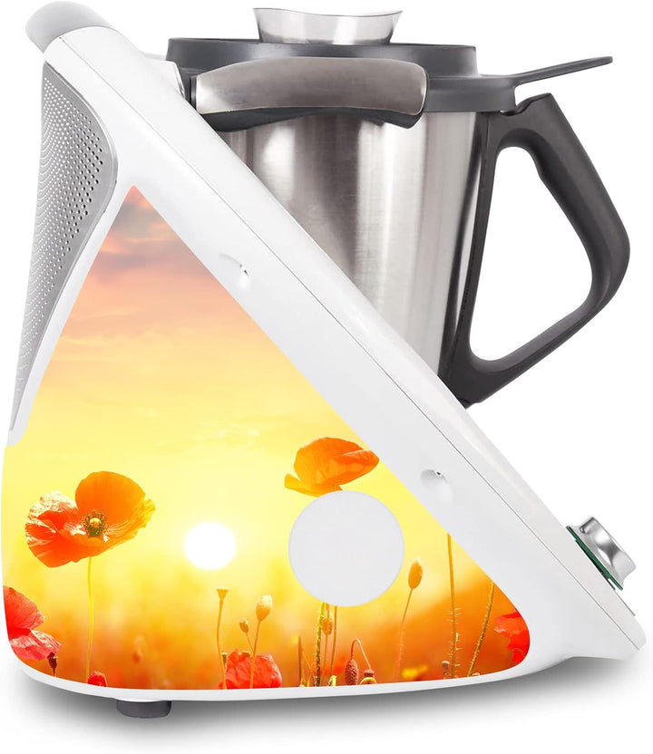 Deko Schutz Aufkleber kompatibel mit Küchenmaschine Thermomix TM5 Design Sticker Klebefolie Zubehör