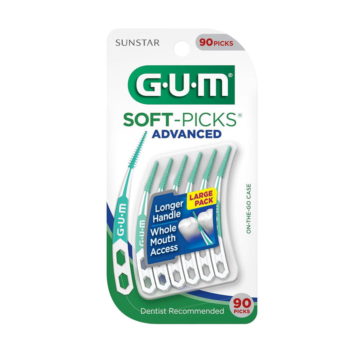 GUM - 6505R Soft-Picks Advanced Dental Picks, 90 Stück 90 Count, 90 Count