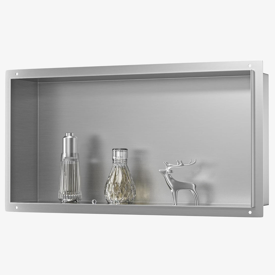 Bernkot Wandnische Edelstahl 60 * 30 * 10 cm Duschnische Randlos Keine Fliese benötigt 60 x 30 x 10
