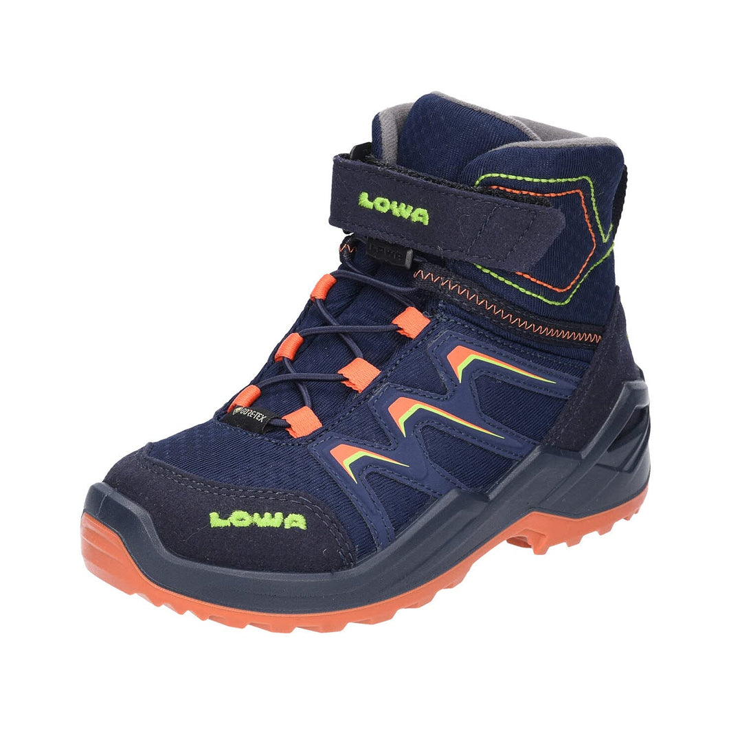 LOWA Stiefel mittel MADDOX WARM GTX MID [2024] 25 EU Navy Orange, 25 EU Navy Orange