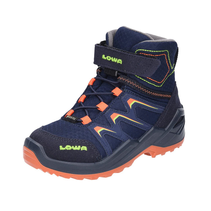 LOWA Stiefel mittel MADDOX WARM GTX MID [2024] 25 EU Navy Orange, 25 EU Navy Orange