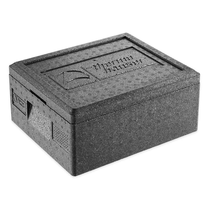 thermohauser EPP-Thermobox GN 1/2 inklusive Deckel - 10 Liter Volumen - 39 x 33 x 18 cm, Schwarz, 10