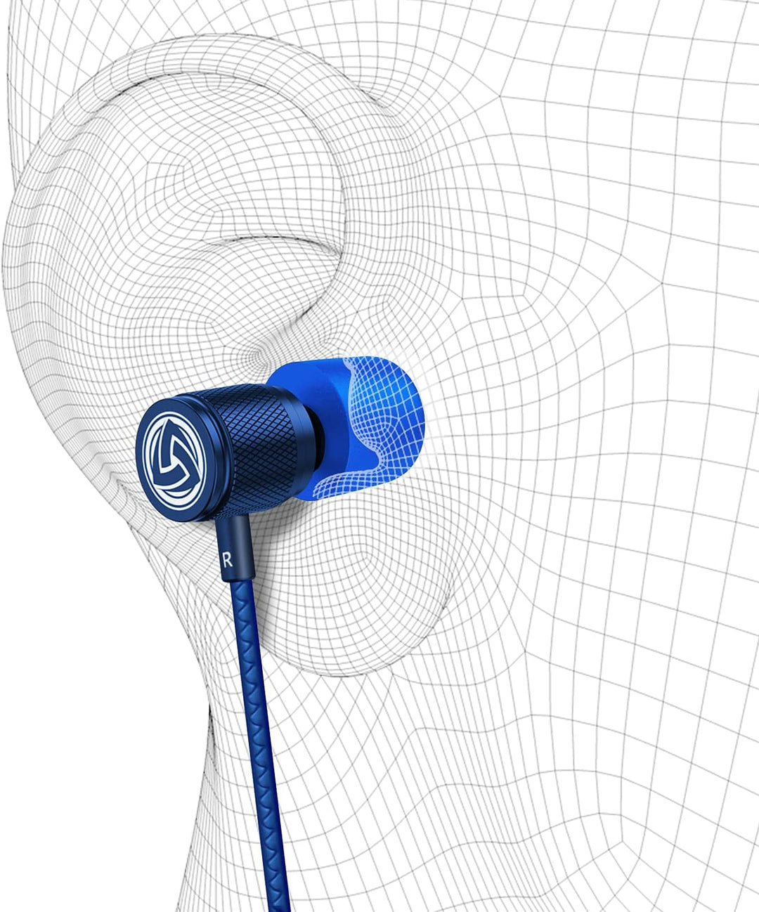 LUDOS Ultra Kopfhörer In Ear Ohrhörer mit Kabel und Mikrofon, Kristallklarer Klang, Ausgewogene Höhe