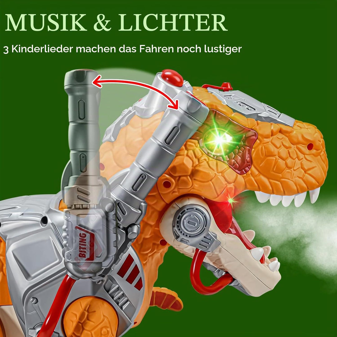 Kids Dinosaur Vehicles Electric Vehicles for Toddlers Orange Dino, Orange Dino