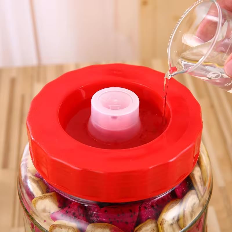 Gärballon|Gärbehälter Weinballon Glasballon+Gäraufsatz für Wein Bier Maische| Einmachgläser Vorratsg