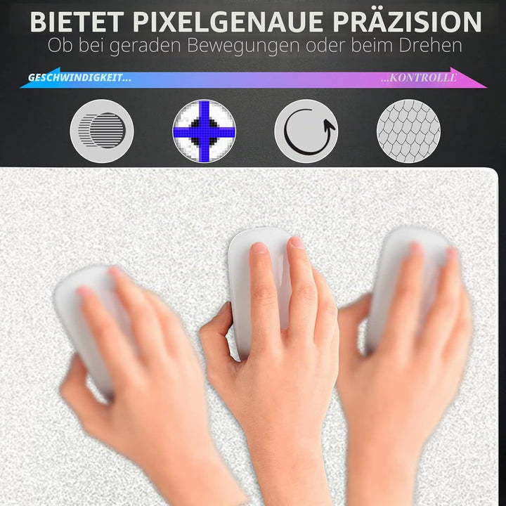 X-Raypad Aqua Control 2 AC2 Solid Gaming-Mauspad, Ultra-Hochpräzisions-Mauspad mit Perfekter Geschwi