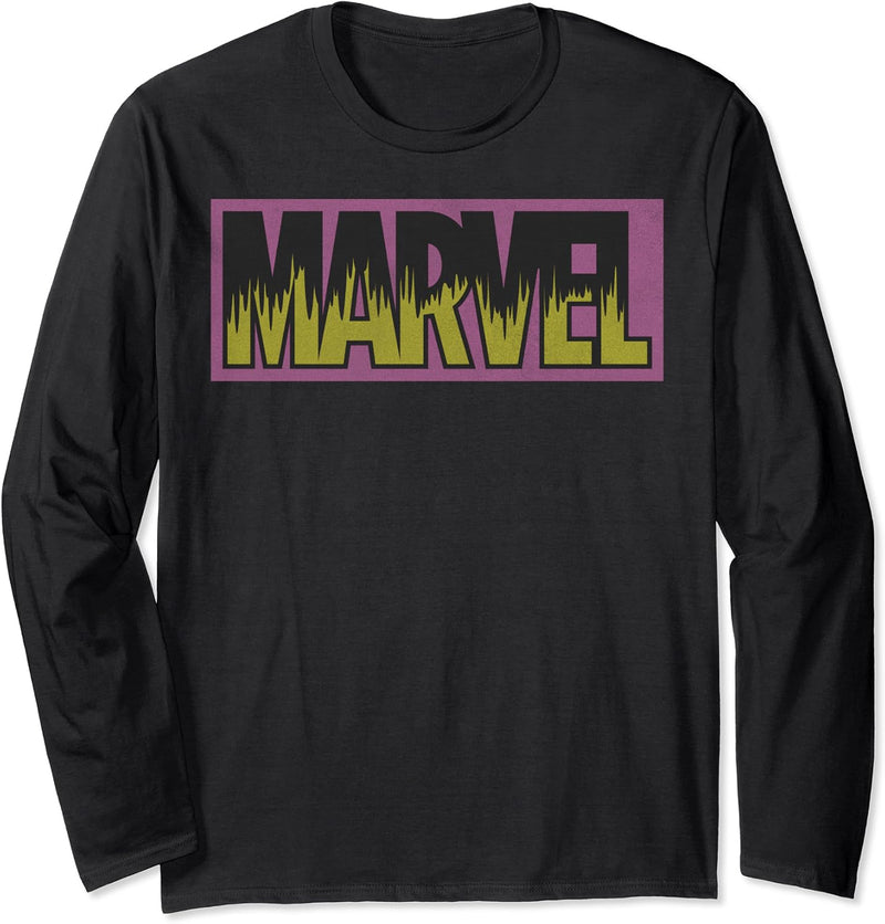 Marvel Neon Logo Langarmshirt