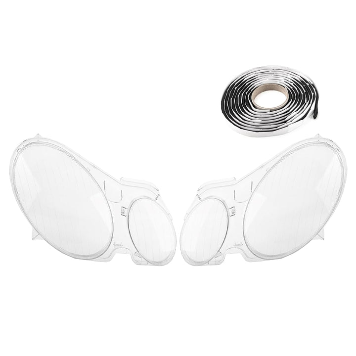 LST 2x Scheinwerferglas Streuscheibe Frontlicht Abdeckung Halogen Xenon links rechts Set kompatibel