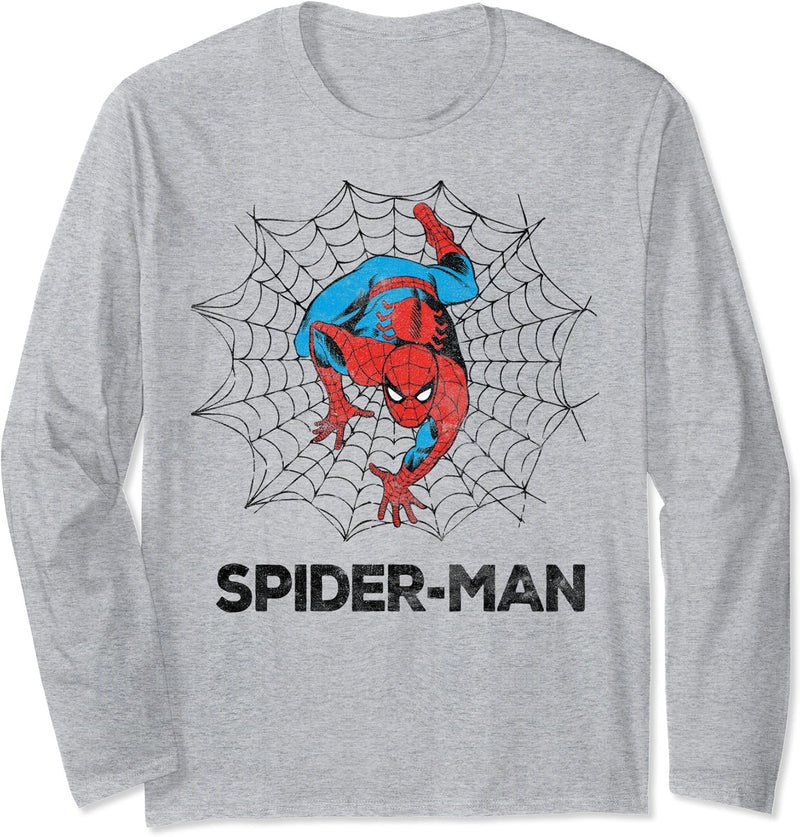 Marvel Spider-Man Giant Chest Web Portrait Langarmshirt