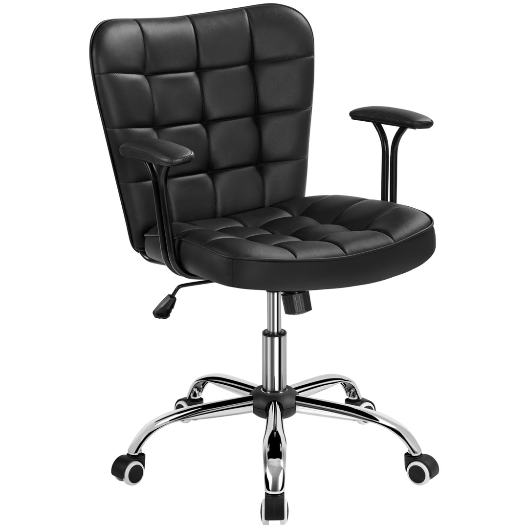 Yaheetech Bürostuhl Ergonomischer Schreibtischstuhl Bürosessel Arbeitsstuhl, Drehstuhl mit Weichen A
