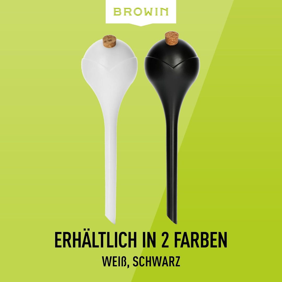 BROWIN® Bewässerungskugeln für Pflanzen mit Stöpsel | dosierte Bewässerung | Automatische Bewässerun