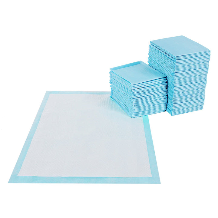 Feandrea Puppy Pads, Welpen-Unterlage, 90 x 60 cm, 100 Stück, blau-weiss PTD90B L (90 x 60 cm), L (9
