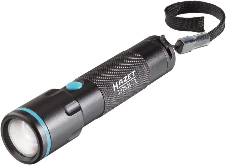 Hazet Taschenlampe (Lichtausbeute: bis 200 Lumen, Leuchtreichweite: bis 175 m, 3 Watt LED, mit Energ