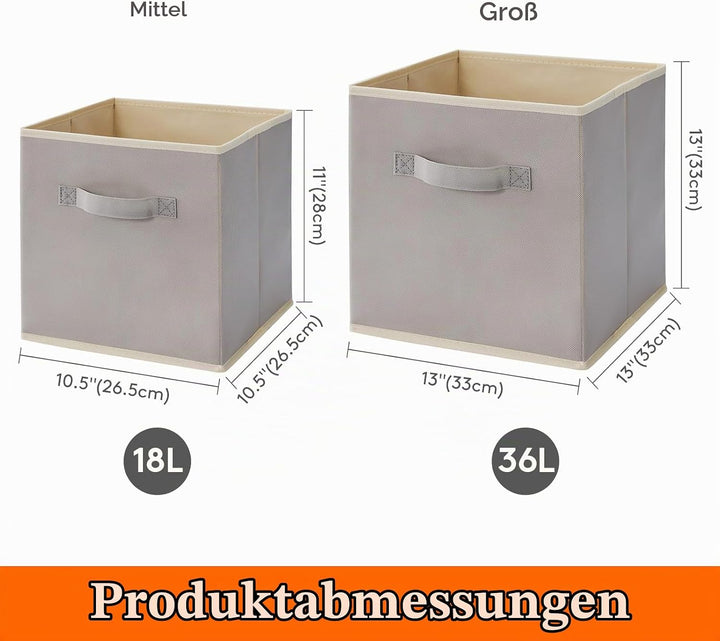 Lifewit Aufbewahrungsbox aus Stoff,36L Faltbar Aufbewahrungswürfel Ordnungsboxen Aufbewahrung aus Vl