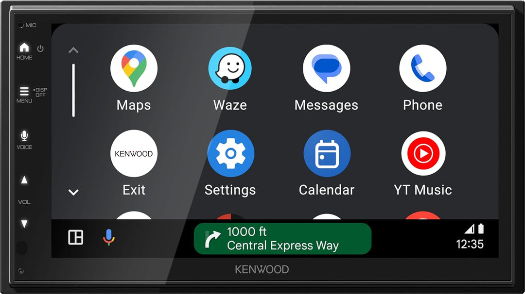 KENWOOD DMX5023DABS - 17,3 cm WSVGA (1024 x 600px) Moniceiver mit DAB+/FM, CarPlay, Android Auto, Ap