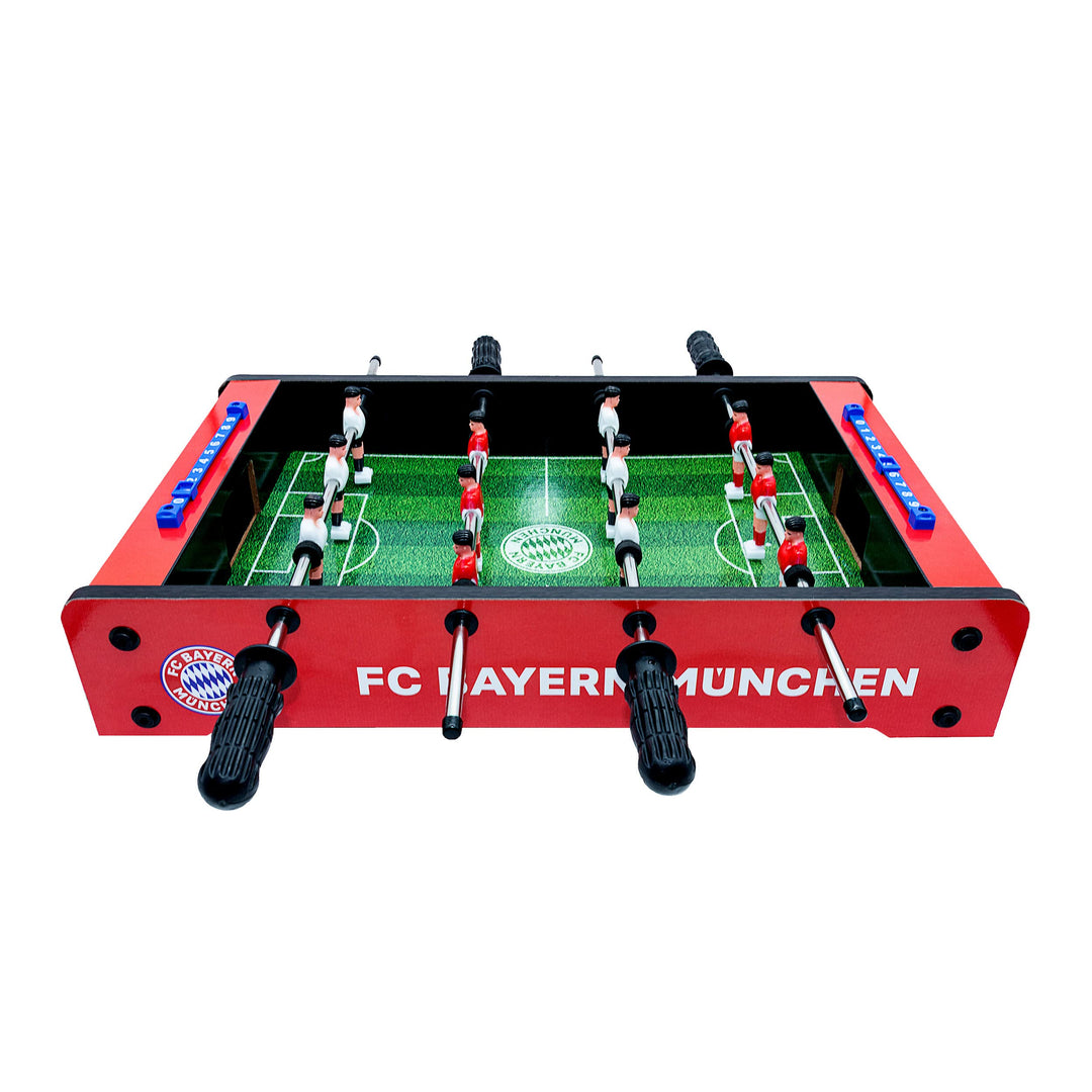 FC Bayern München Tischkicker Kinder - Offizieller Tischaufsatzkicker, kompakter und Leichter Mini-K