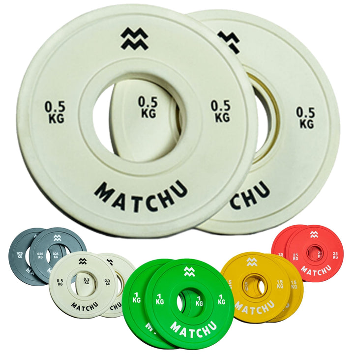 Matchu Sports | Fractional Plates | Mini Hantelscheiben | 0,25/0,5/1/1,5/2,5 KG | Satz mit 2 Stück |