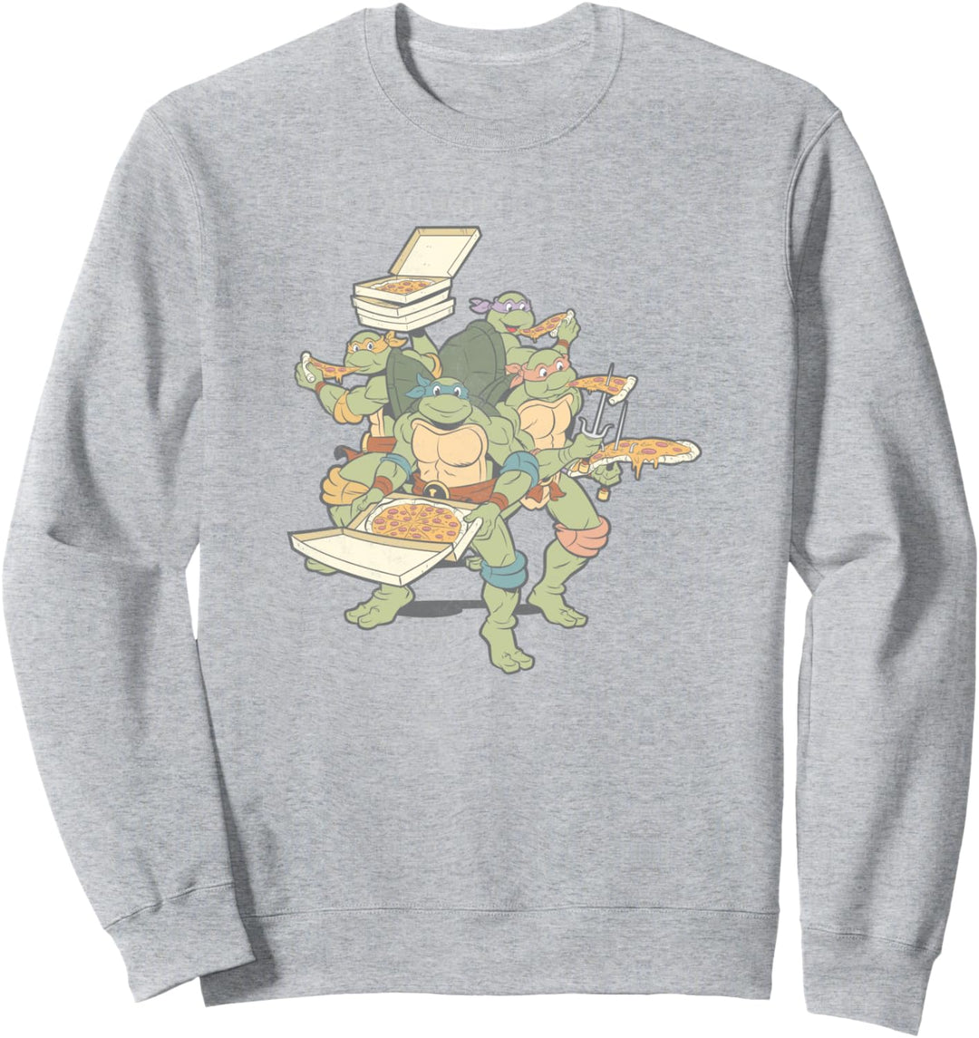 Teenage Mutant Ninja Turtles Faded Pizza Group Sweatshirt