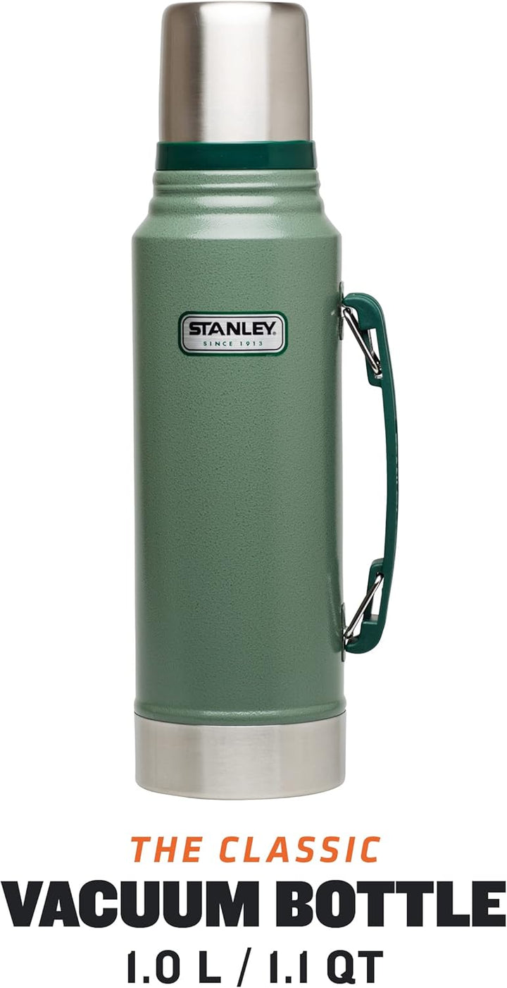 Stanley Classic Legendary Bottle Thermoskanne 1L - Hält 24 Stunden heiss/Kalt - Edelstahl Thermosfla
