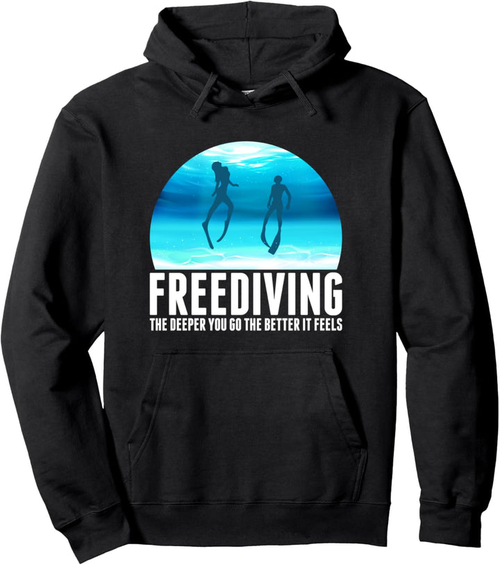 Apnoetauchen Freitauchen Tiefseetauchen Taucher Pullover Hoodie