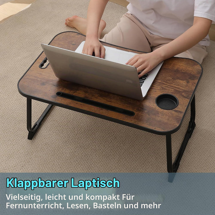 Laptop Betttisch, zum Lesen, Schreiben, Frühstückstisch im Bett, auf dem Sofa und in Haus und Büro (