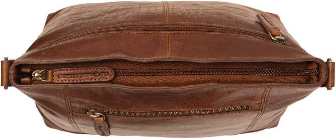 The Chesterfield Brand Antique Buff Annic Schultertasche Leder 30 cm