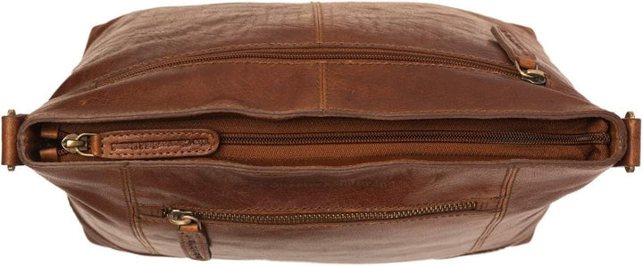 The Chesterfield Brand Antique Buff Annic Schultertasche Leder 30 cm