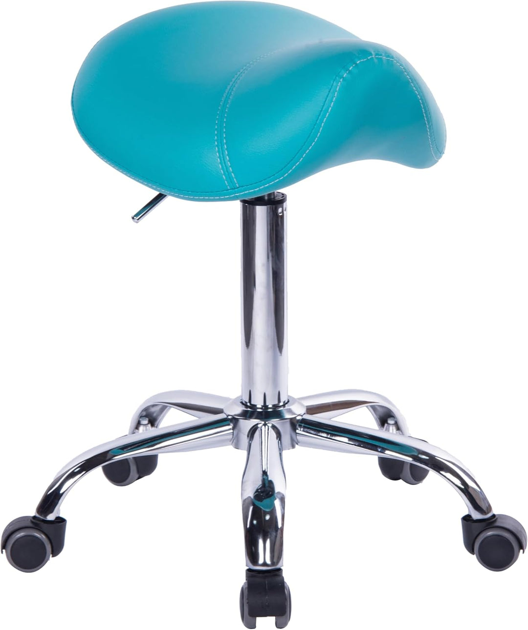 1stuff® Sattelhocker Sattelstuhl MULY - Sitzhöhe bis ca. 74cm - ergonomischer Rollhocker Bürohocker