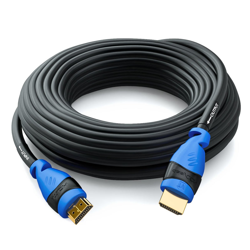 deleyCON 20m AKTIVES HDMI Kabel mit Verstärker Extender Entzerrer - UHD 2160p 4K@30Hz 3D Full HD 108